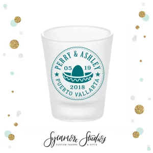 Destination Wedding - Frosted Shot Glass #9F