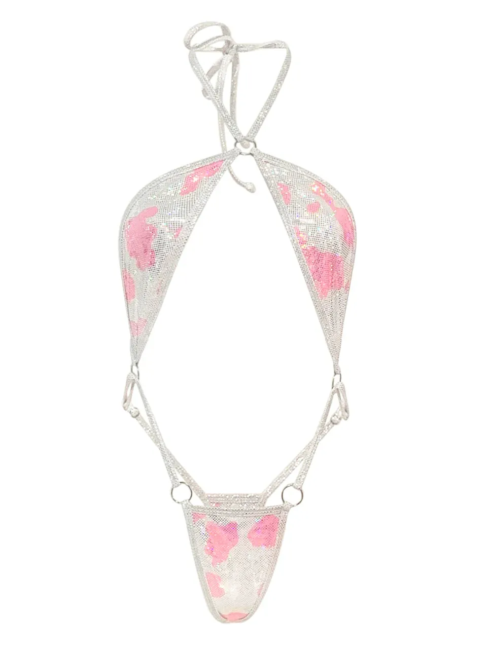 Diamond Dolls Spell Slider Cow Print - Lime