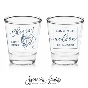 Double-Sided Shot Glass #204C - Dog or Cat