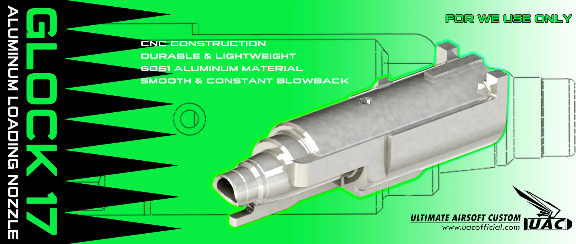 DP Aluminum Nozzle for WE G17 GBB