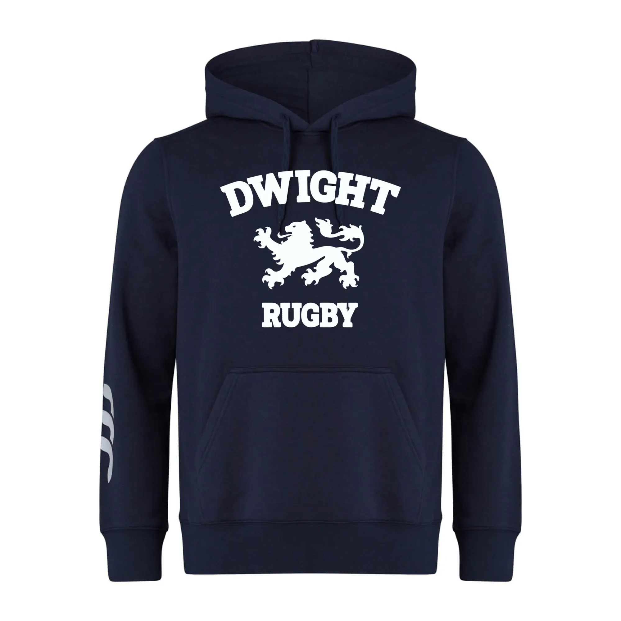 Dwight Rugby White Logo Club Hoodie by Canterbury