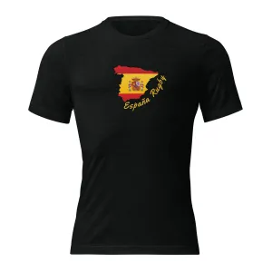 España Rugby Country Shaped Flag T-Shirt