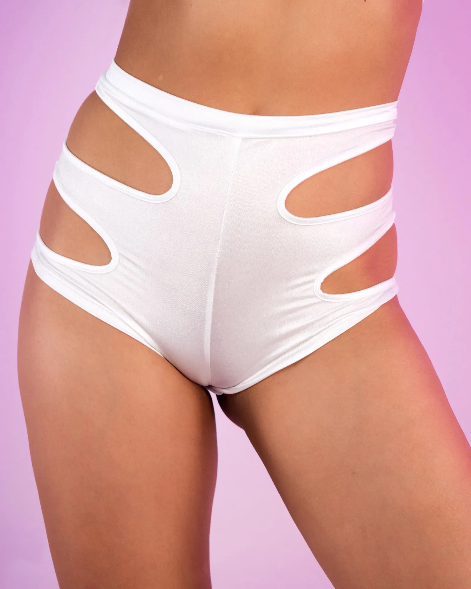 Euphoric Rebellion Peekaboo Sides High Waist Booty Shorts