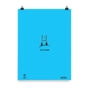 Fiji Kicking It Through the Goal Poster