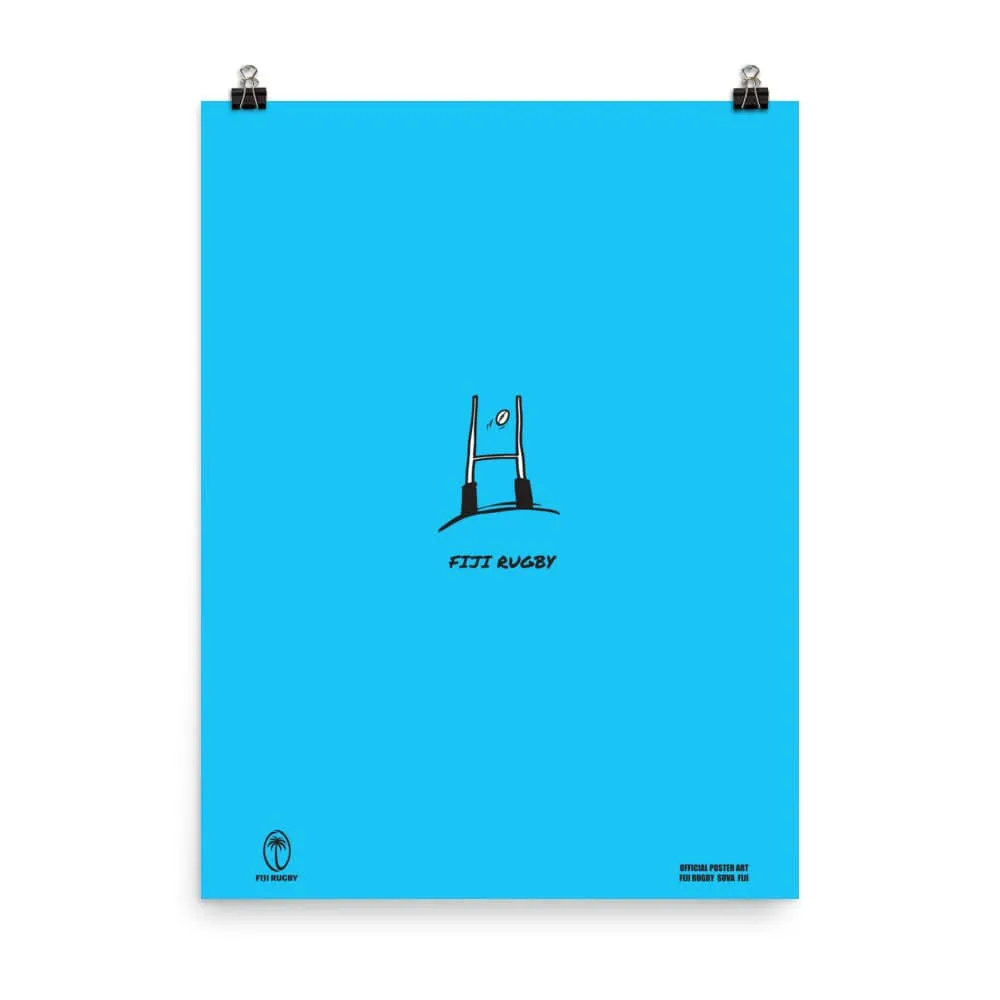 Fiji Kicking It Through the Goal Poster