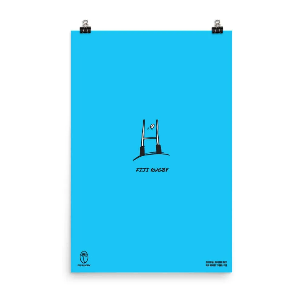 Fiji Kicking It Through the Goal Poster