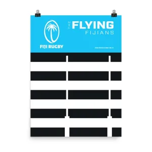 Fiji Striped Goal Post Poster