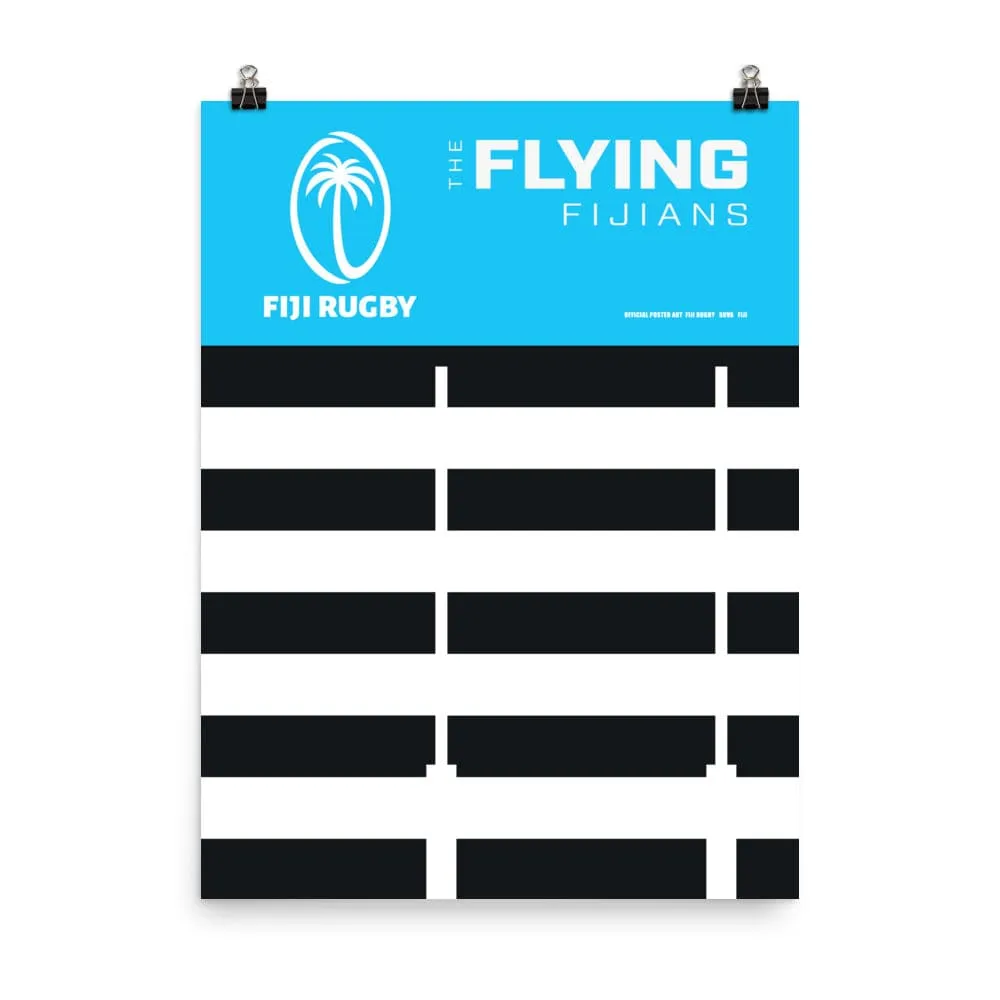 Fiji Striped Goal Post Poster