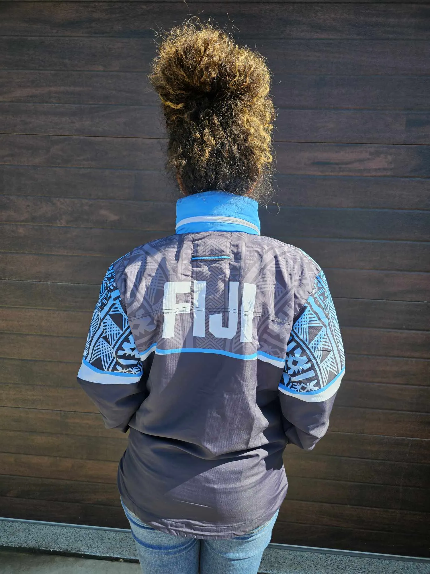 Fiji Tapa wind breaker/rain jacket