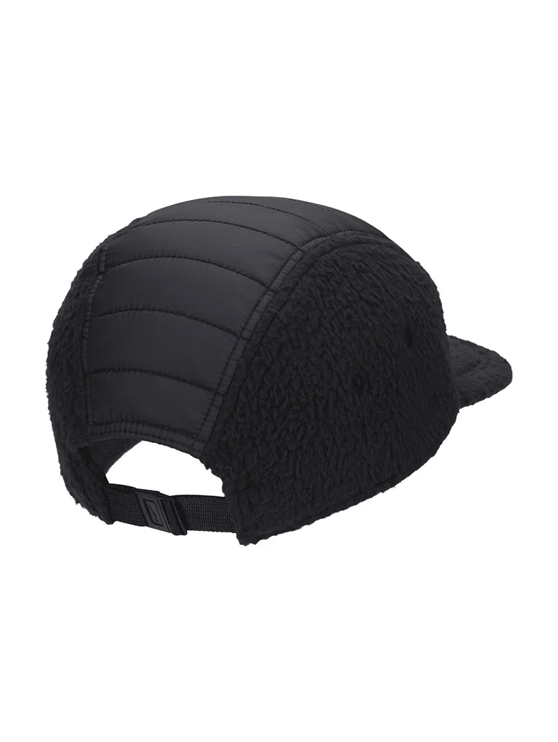 Fly Cap Unstructured 5-Panel Flat-Bill Hat Black