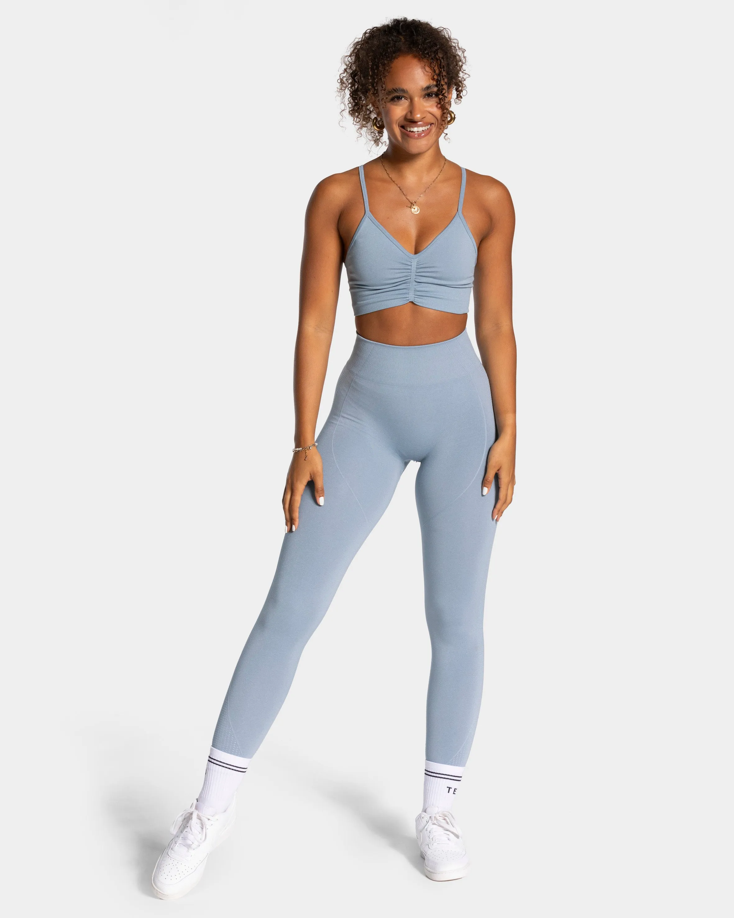 Focus Scrunch Leggings "Stahlblau"