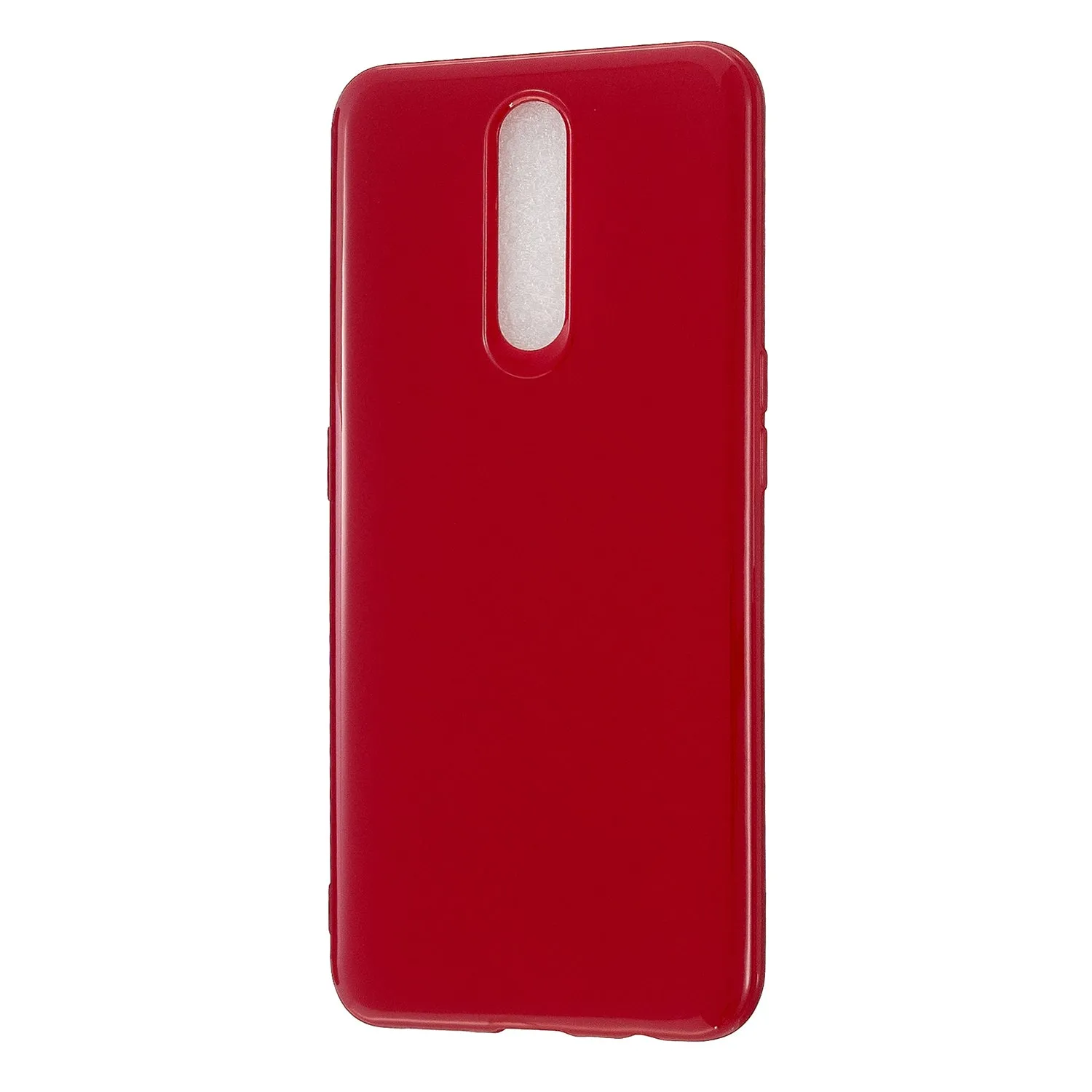 For OPPO F11/F11 Pro Cellphone Cover Glossy TPU Simple Profile Bumper Protective Mobile Phone Case Rose red