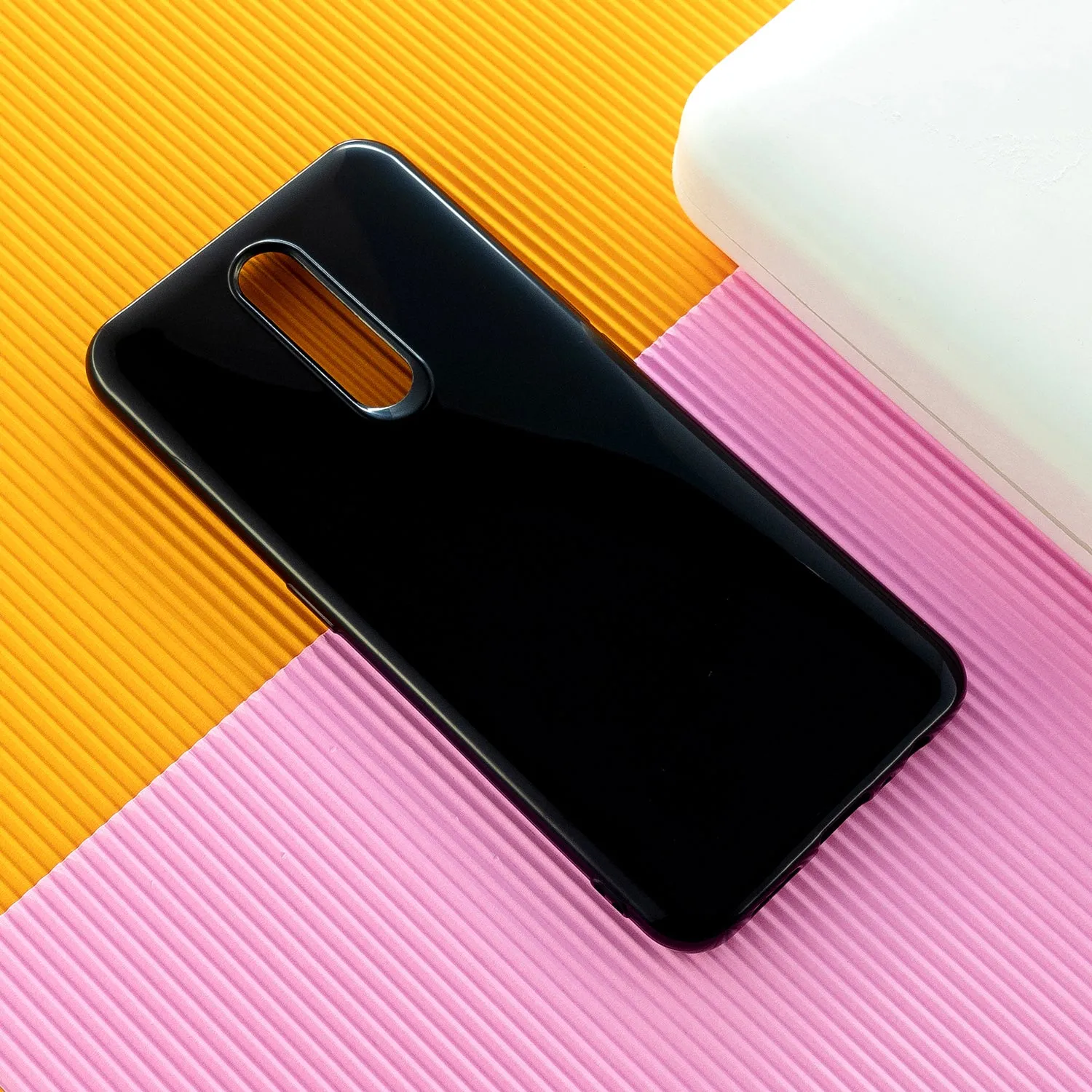 For OPPO F11/F11 Pro Cellphone Cover Glossy TPU Simple Profile Bumper Protective Mobile Phone Case Rose red