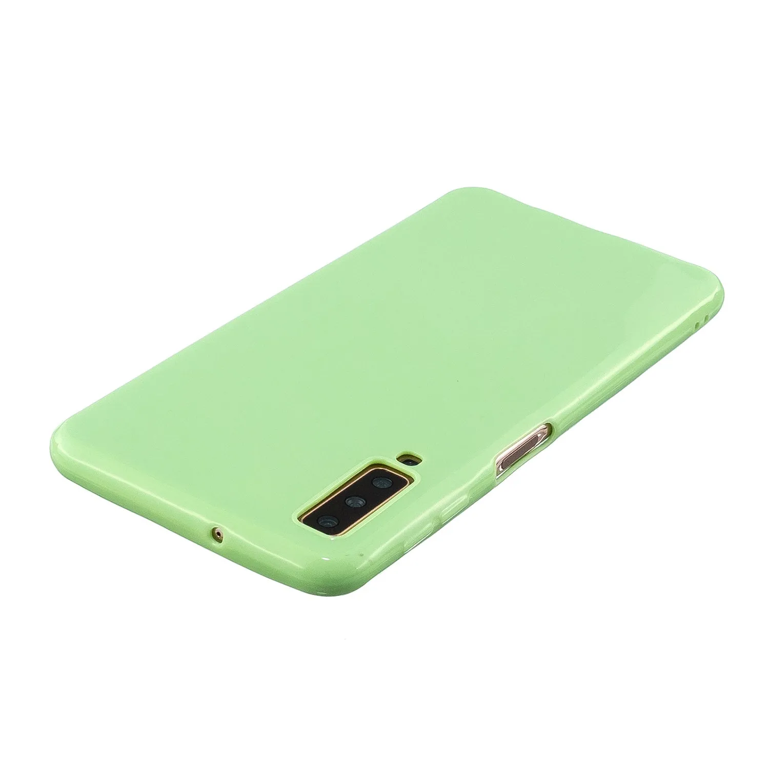 For Samsung A7 2018/A920 Smartphone Case Soft TPU Precise Cutouts Anti-slip Overal Protection Cellphone Cover  Milk white