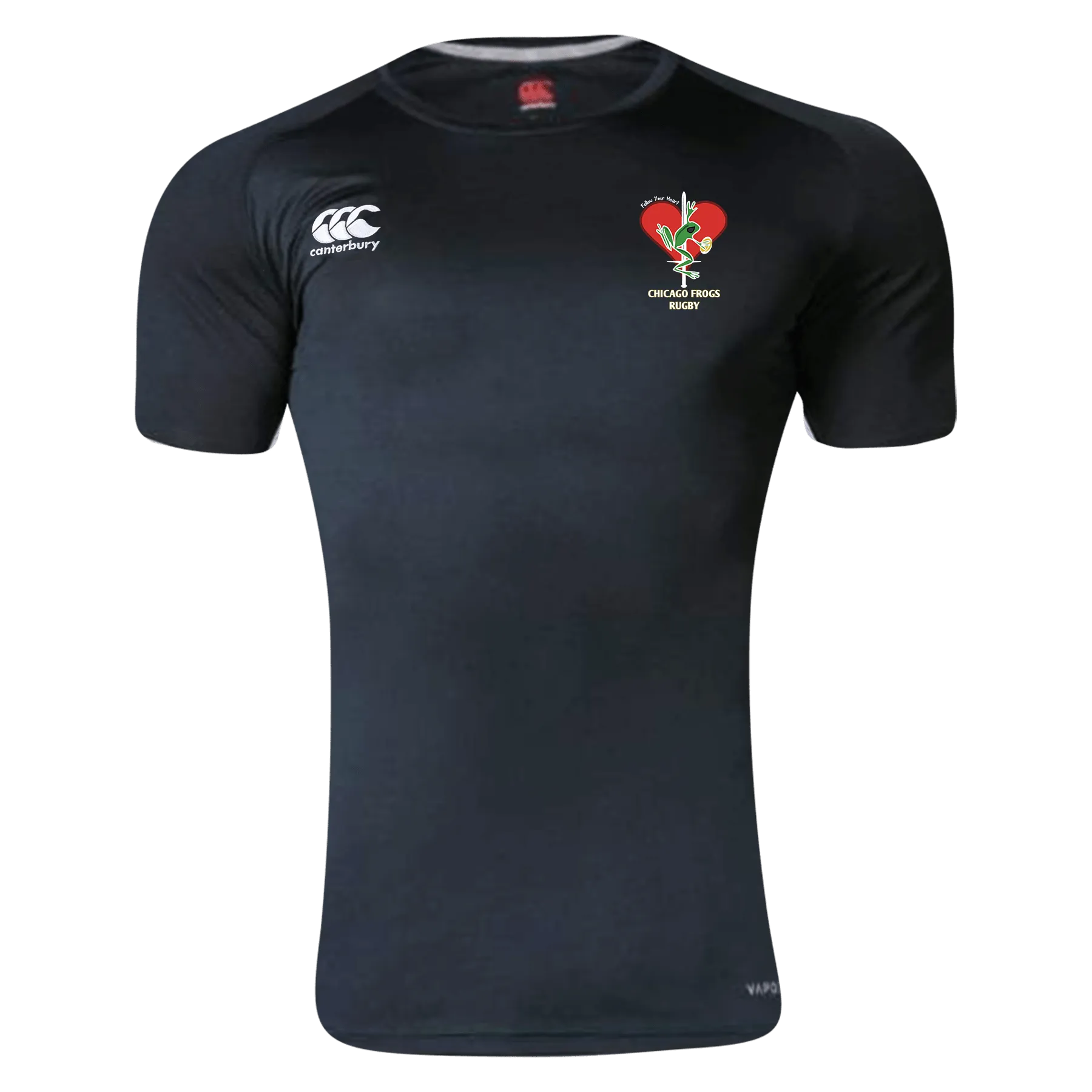 Frogs Canterbury Team Black Dry Rugby  T-Shirt