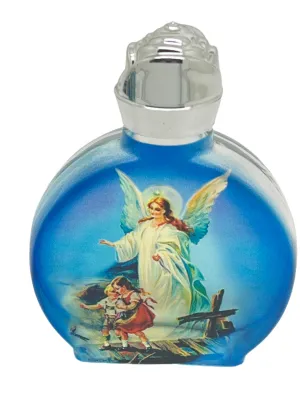 Guardian Angel Glass Holy Water Bottle