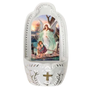 Guardian Angel Holy Water Font 5 1/4