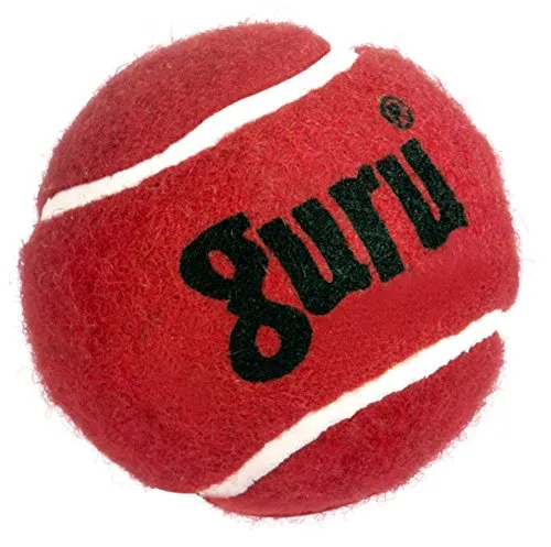 Guru Rubber Tennis Ball, Size Standard, (Maroon)