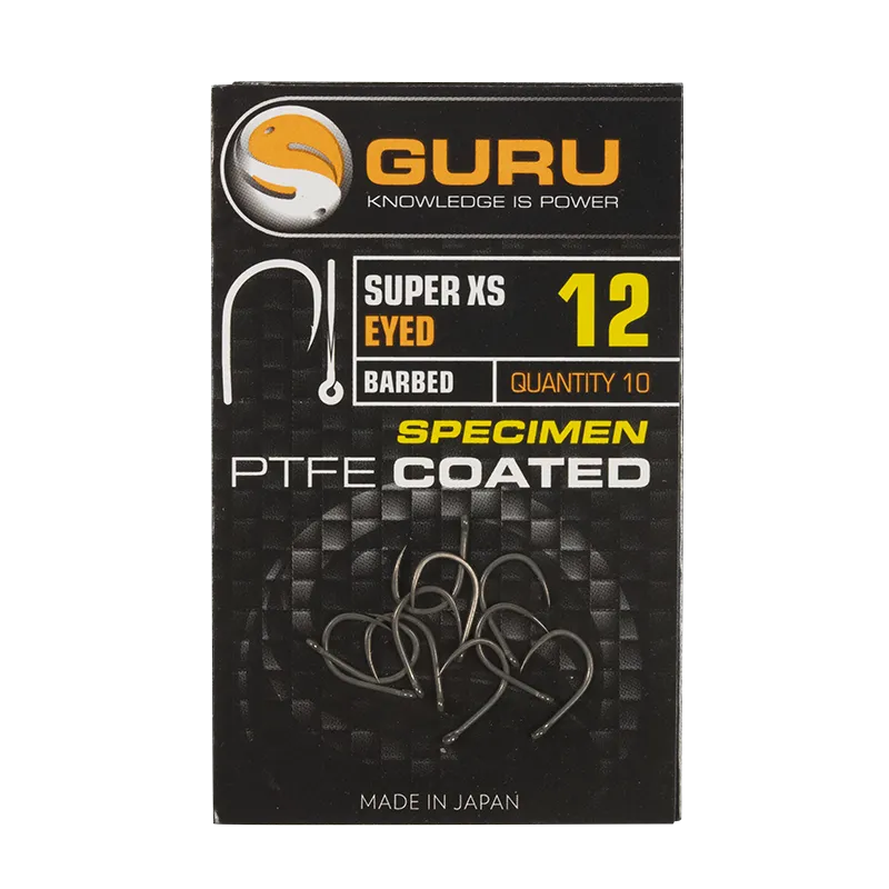 GURU Super XS Eyed, Spade, Barbed and Babrless Hooks