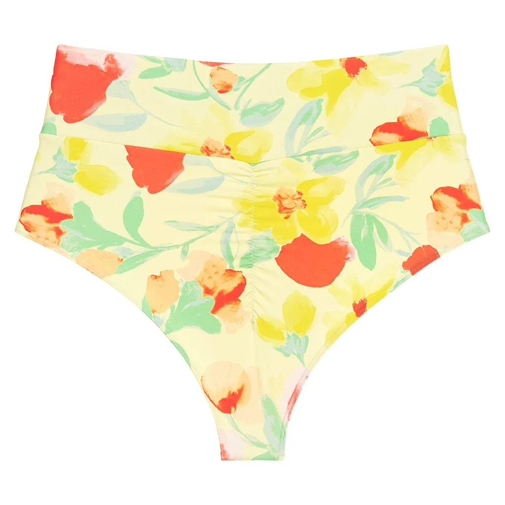 Helena Floral Added Coverage High Rise Bikini Bottom