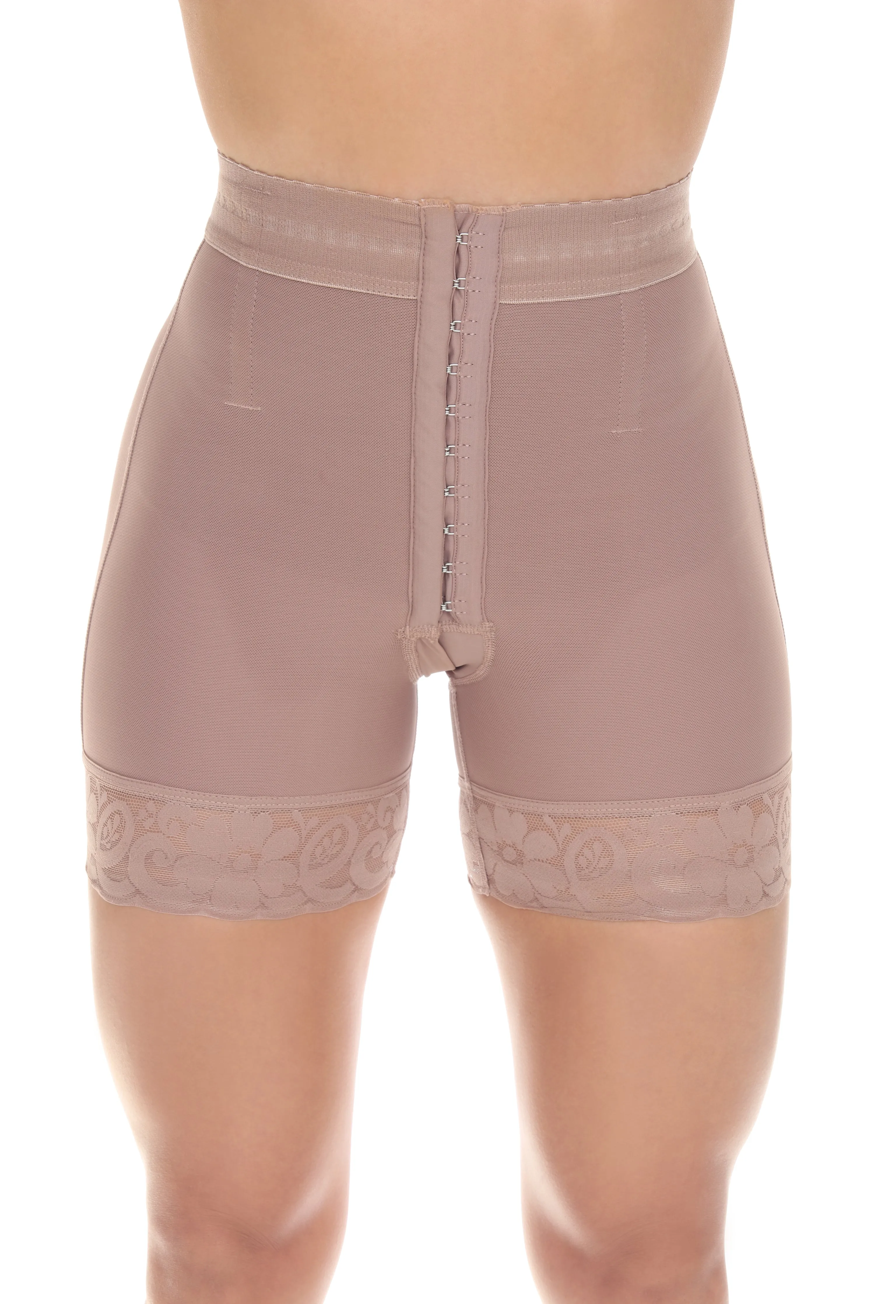 High Waist Tummy Compression Butt Lifting Shorts 3 Hooks Faja
