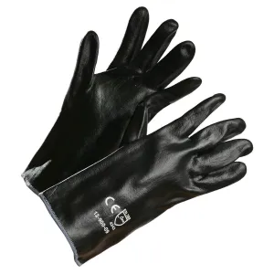 HPPE Gauntlet Fully-Coated with Black Nitrile, Cut Level 3