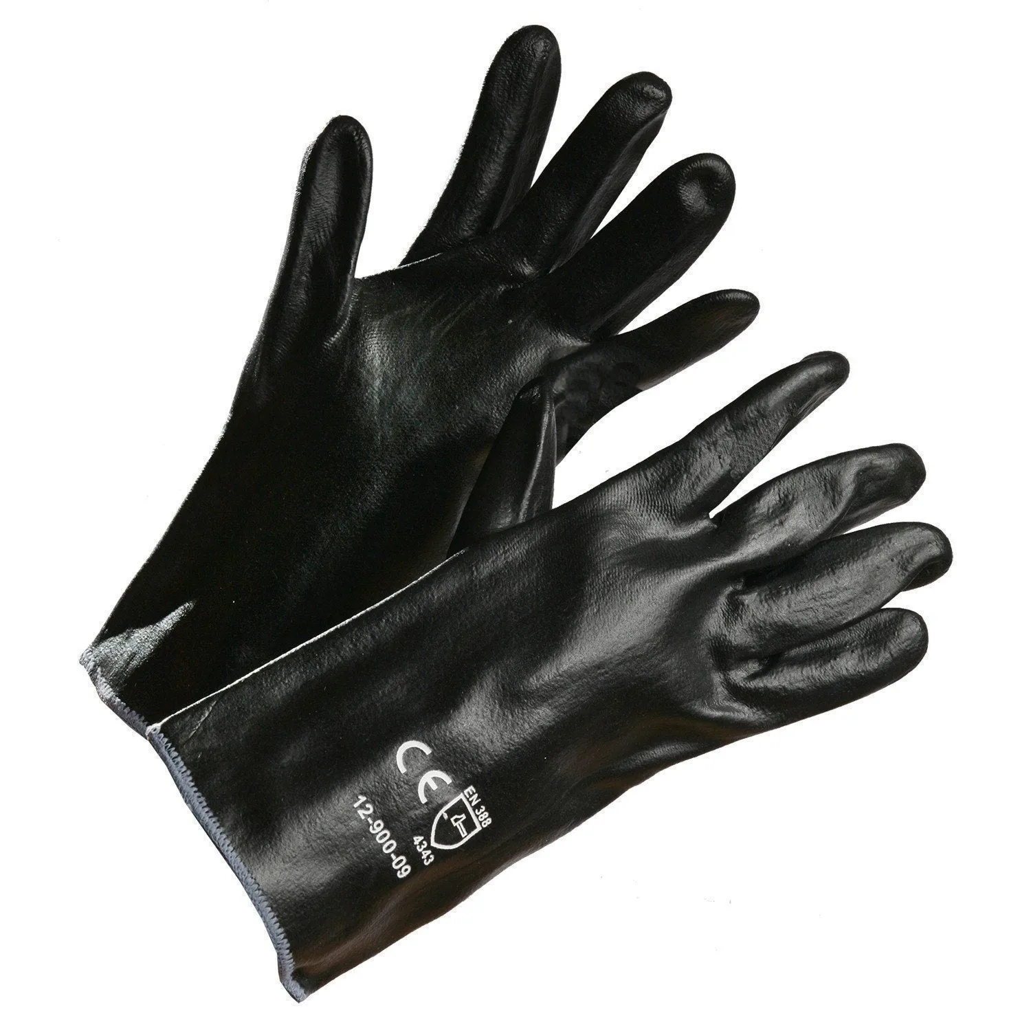 HPPE Gauntlet Fully-Coated with Black Nitrile, Cut Level 3