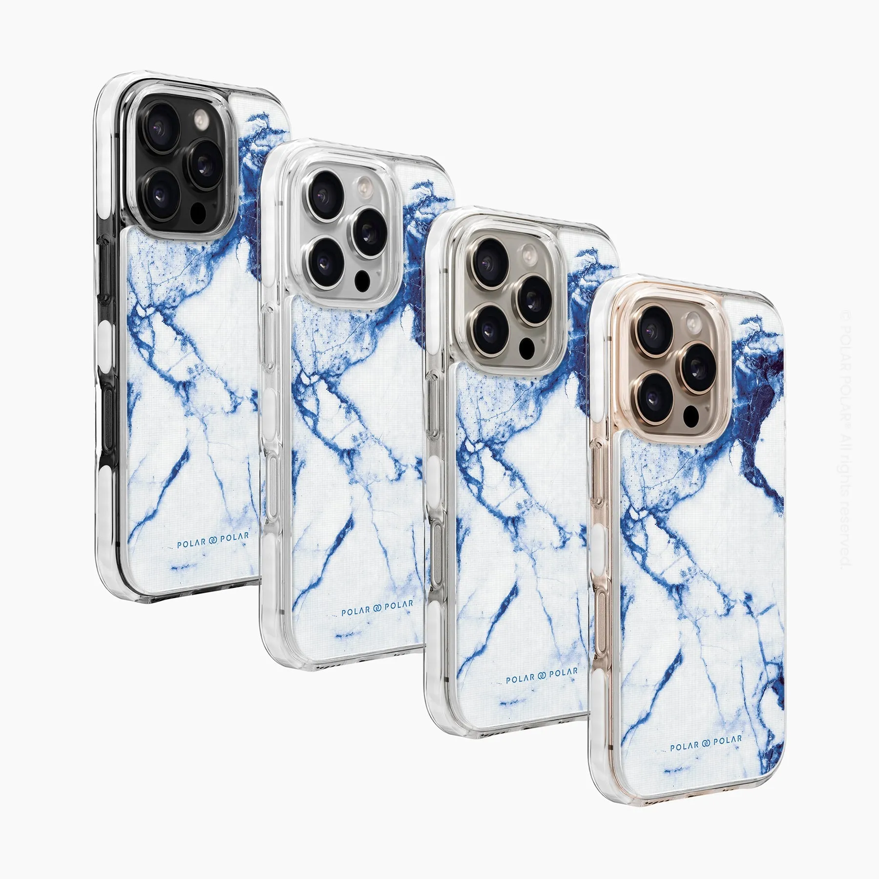 Indigo Vase - iPhone 16 Pro Clear Bumper MagSafe Case