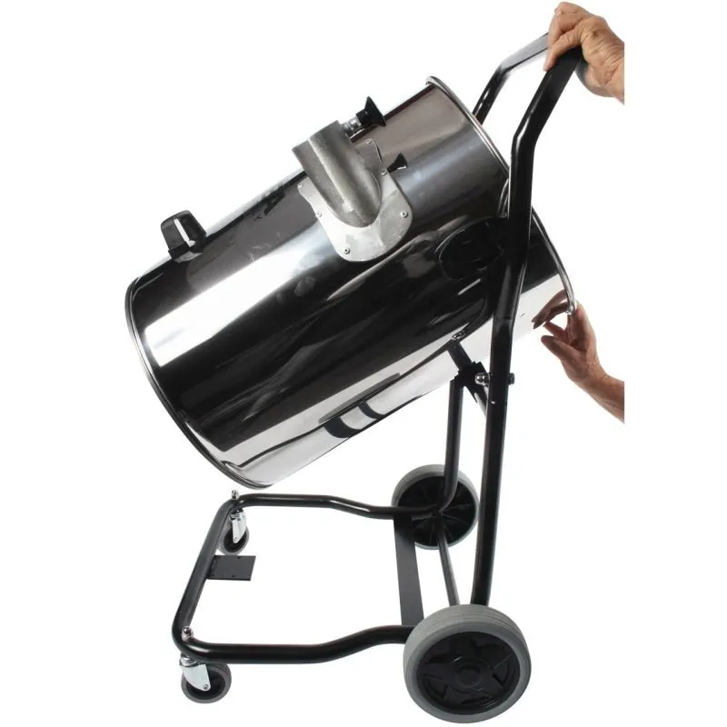 Industrial 2-Motor Vacuum with Filter Shaker and 24 Ft. High Reach Attachment Kit, Stainless