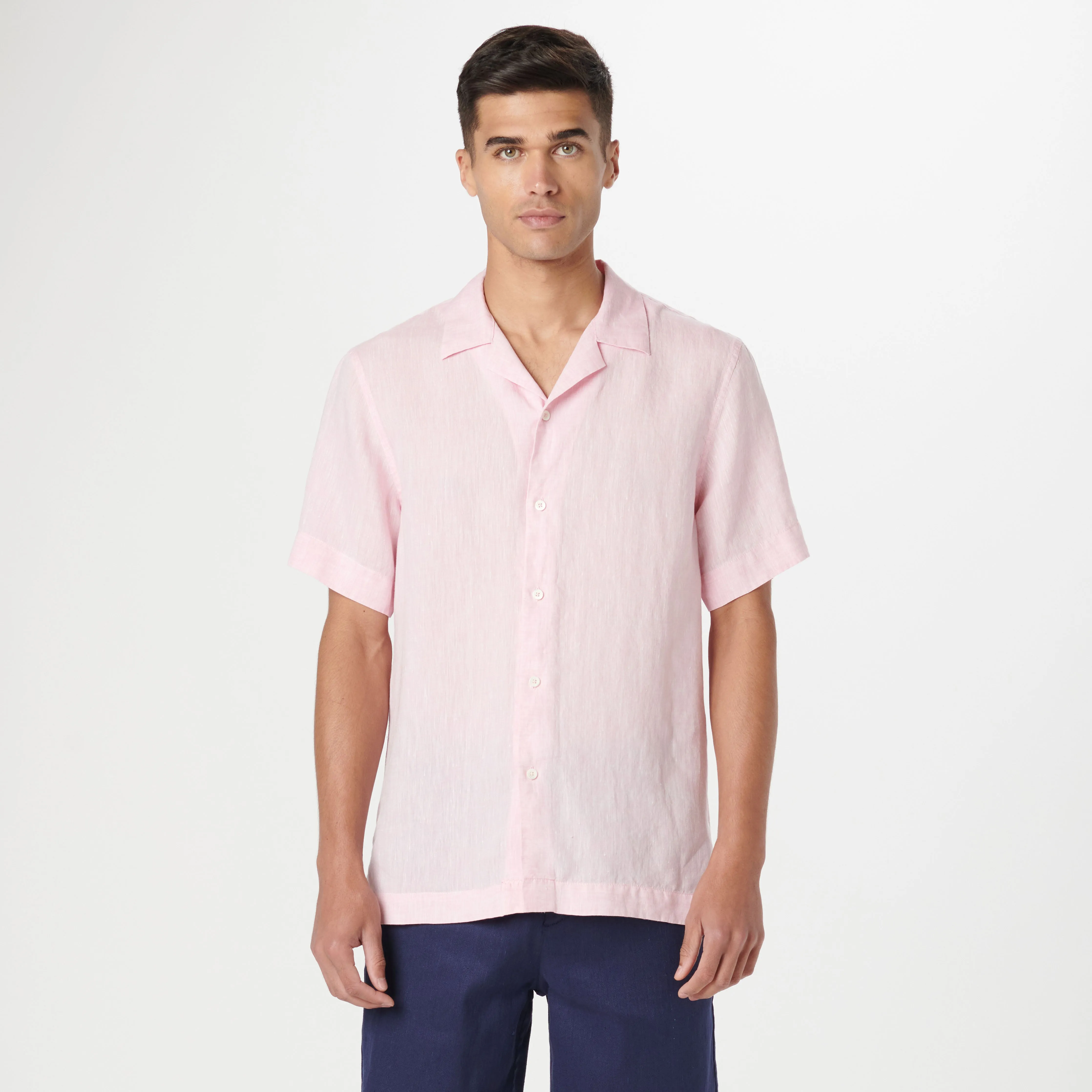 Jackson Solid Linen Camp Shirt
