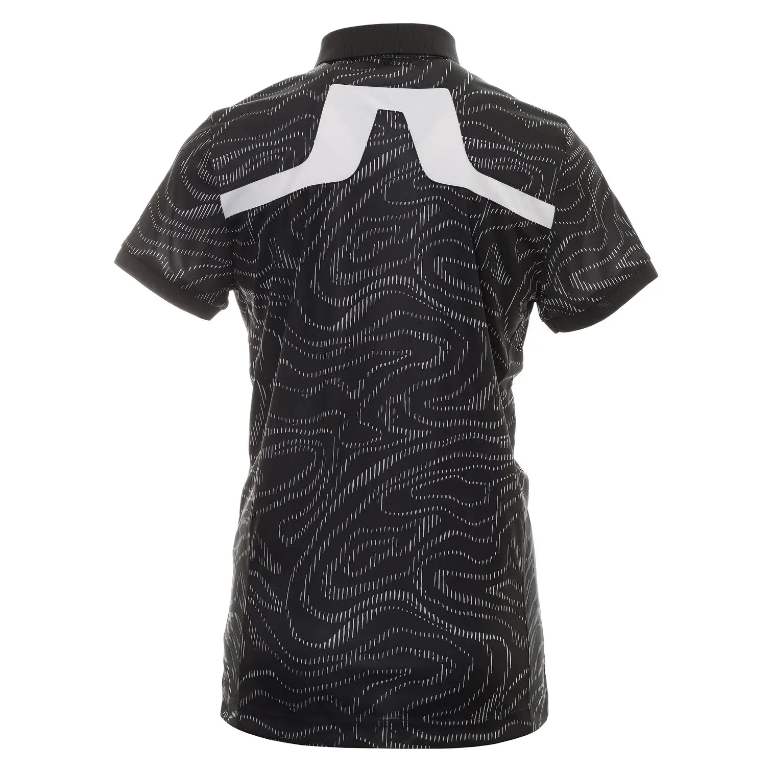 J.Lindeberg Men's Regular Fit KV Print - BLACK SPIRAL CAMO
