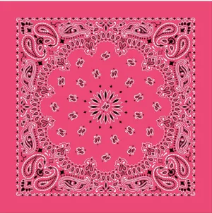 Large Hot Pink Bandana