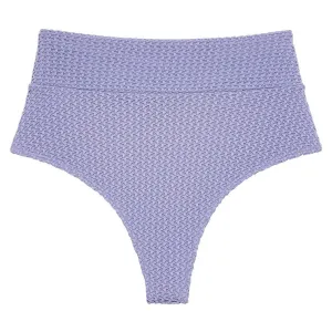 Lavender Crochet Added Coverage High Rise Bikini Bottom