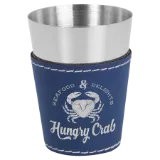 Leatherette Sleeved Shot Glass