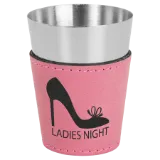 Leatherette Sleeved Shot Glass