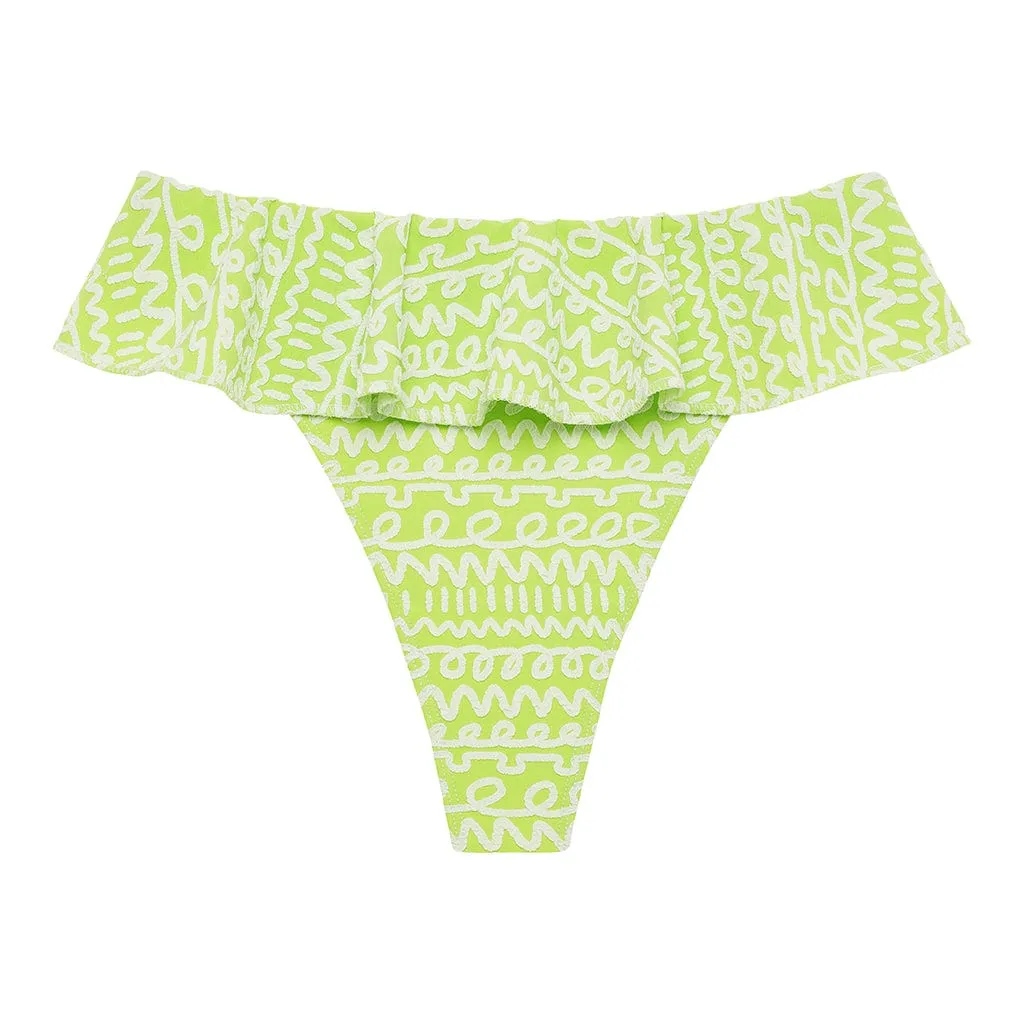 Lime Icing Tamarindo Ruffle Bikini Bottom
