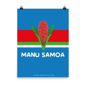 Manu Samoa Rugby Tradition Poster