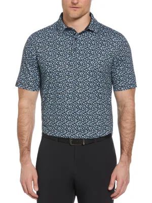 Mens Polaroid Confetti Print Golf Polo