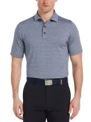 Mens Soft Touch Stripe Golf Polo