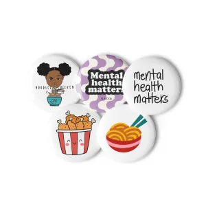 MHM (LOGO) Set of pin buttons