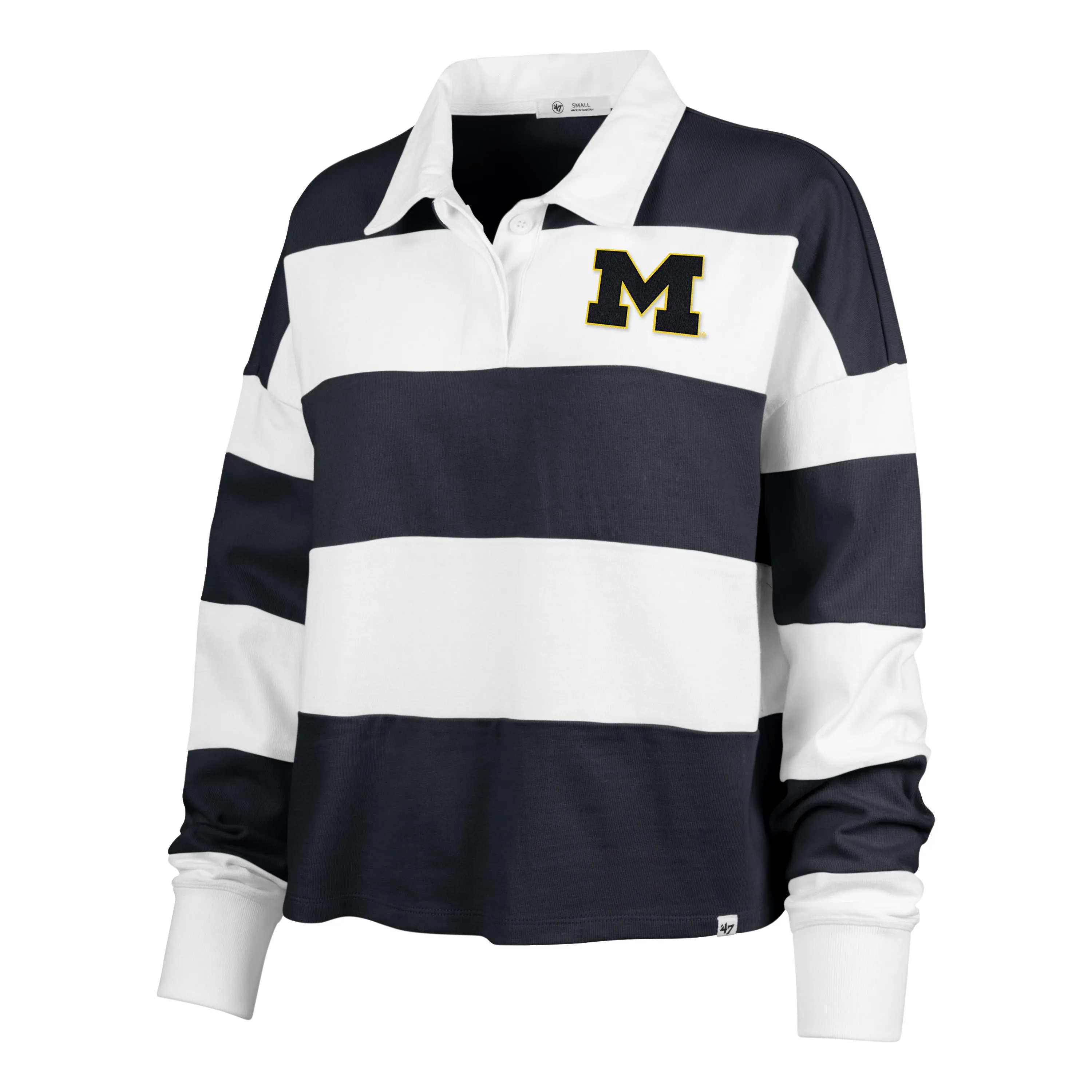 MICHIGAN WOLVERINES CLUBHOUSE HALL '47 RAVEN RUGBY WOMENS