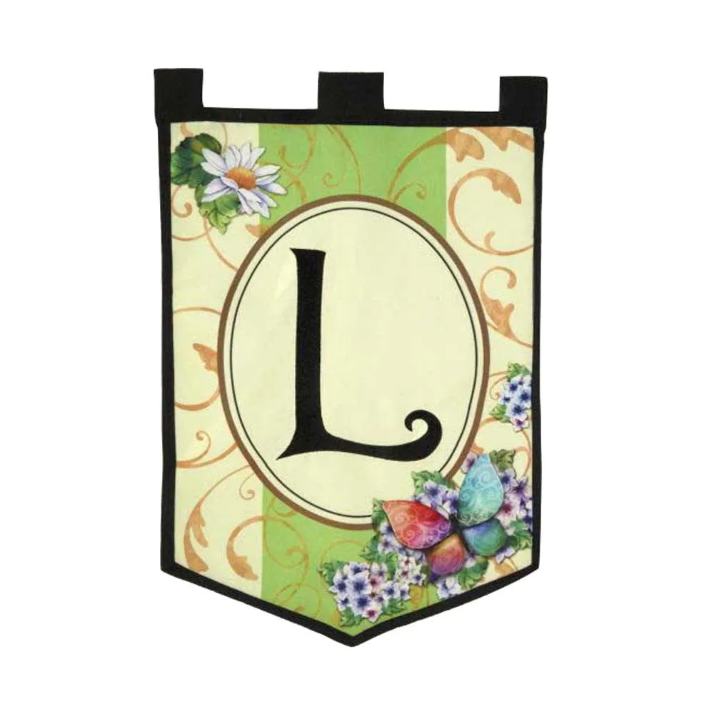 Monogram Garden Flag L