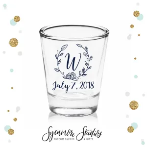 Monogram Wreath - Shot Glass #11C
