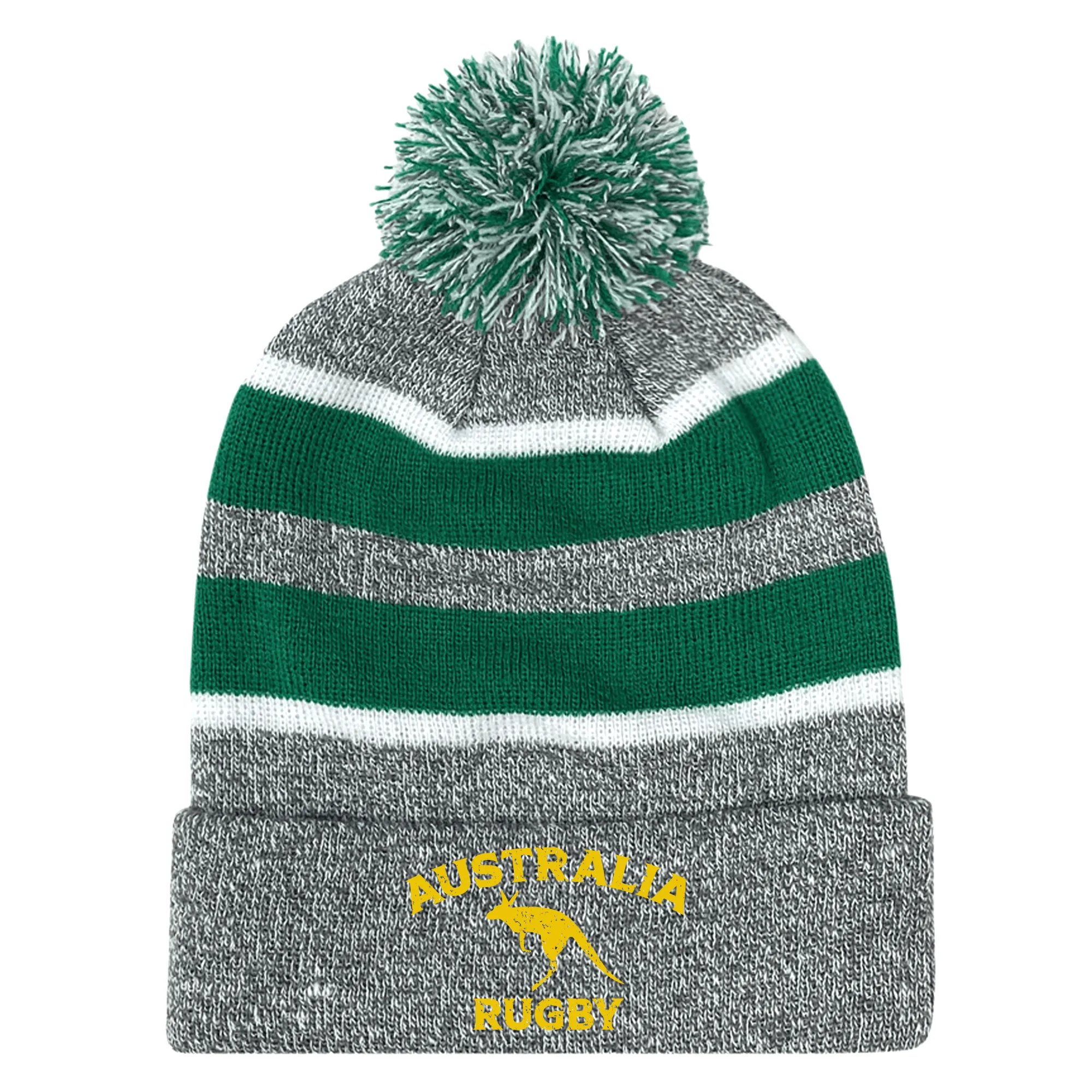 Nations of Rugby Australia Hooped Pom-Pom Beanie