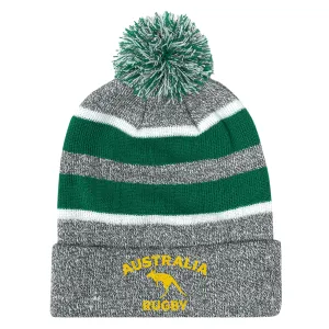 Nations of Rugby Australia Hooped Pom-Pom Beanie