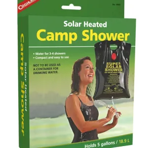 New Coghlan's Solar Heated Camp Shower, 18.9 L, box has damage, contents are perfect!