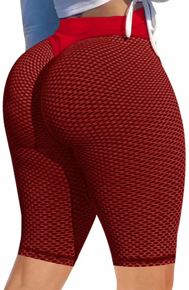 New Scrunch Butt Lifting Shorts for Women Workout Gym Smile Contour Seamless Leggings High Waist Ruched Booty Yoga Shorts, Sz M