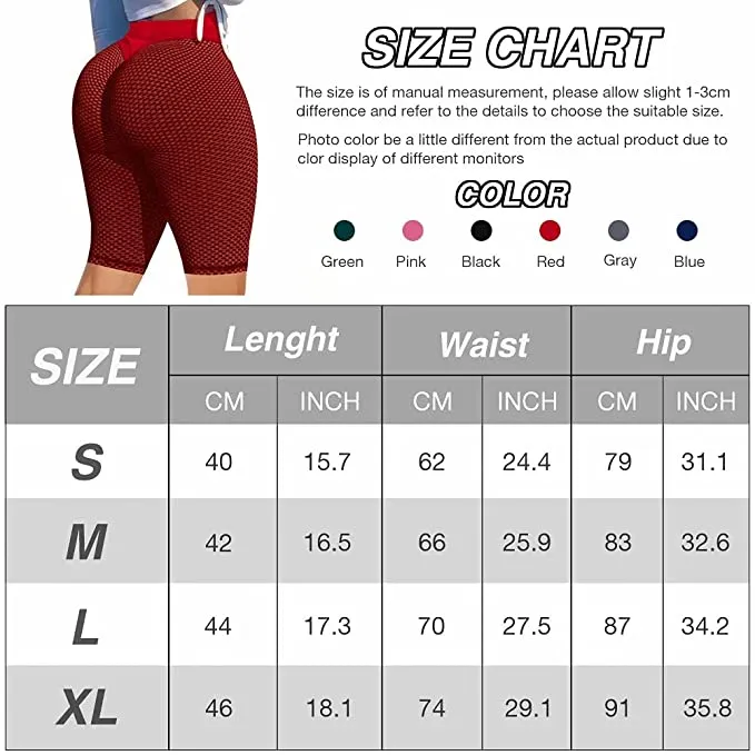 New Scrunch Butt Lifting Shorts for Women Workout Gym Smile Contour Seamless Leggings High Waist Ruched Booty Yoga Shorts, Sz M