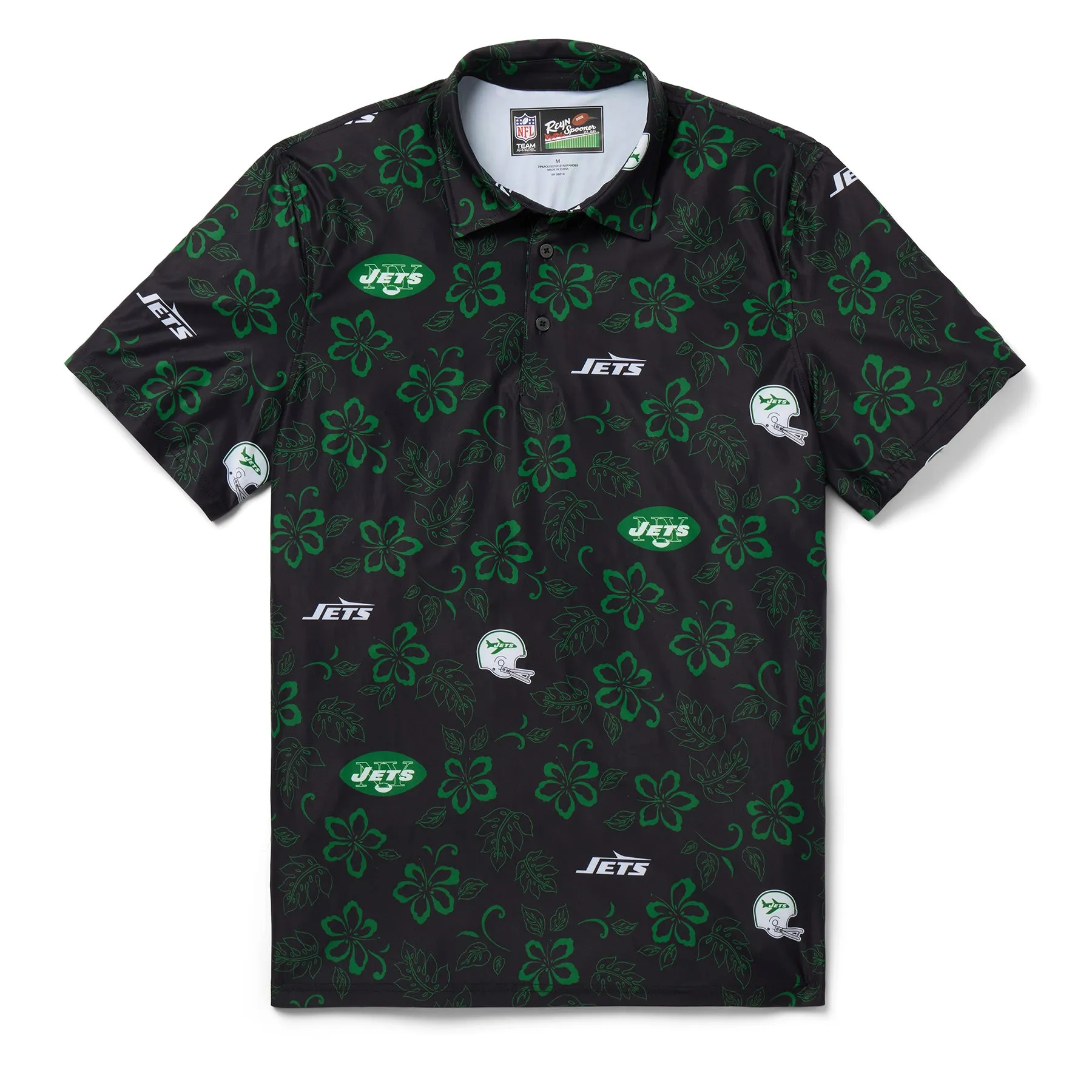 NEW YORK JETS THROWBACK PERFORMANCE POLO