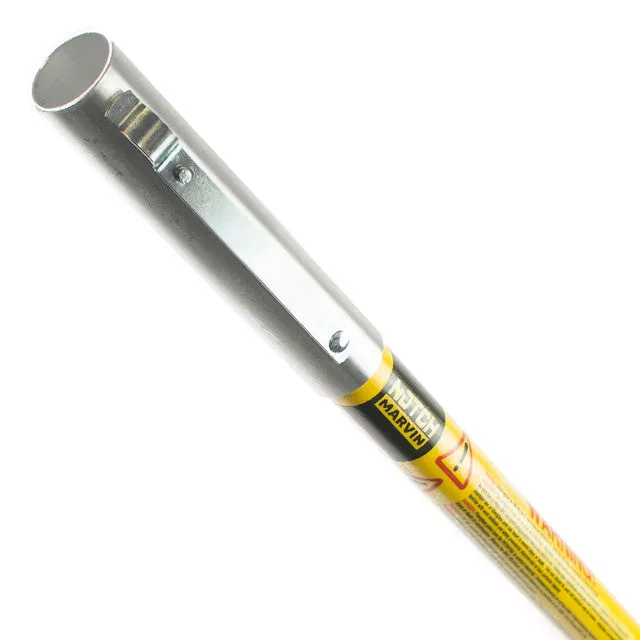NOTCH FIBERGLASS HOLLOW POLE WITH FEMALE & BOOT ENDS 4FT